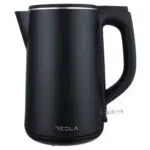 Hervidor eléctrico TESLA KT301BX - Capacidad 1,5L, 1850-2200W, Acero inoxidable y plástico, Protección STRIX - Negro