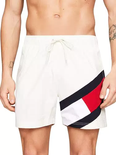 Tommy Hilfiger Bañador para Hombre Sf Medium Drawstring Pernera Larga