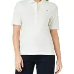 Tommy Hilfiger Mujer Polo de Manga Corta 1985 Pique Polo Regular Fit