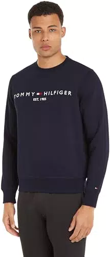 Sudadera Tommy Hilfiger Logo para Hombre - Azul