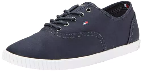 Tommy Hilfiger Zapatillas Sneakers Mujer Canvas Lace Up