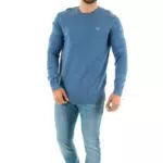 Jersey de Punto Tommy Jeans para Hombre - Cuello Redondo Azul