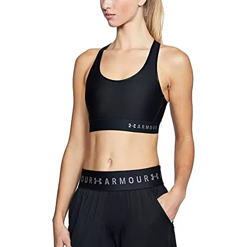 Sujetador Deportivo Under Armour Mid Keyhole para Mujer, Sujeción de Compresión y Secado Rápido