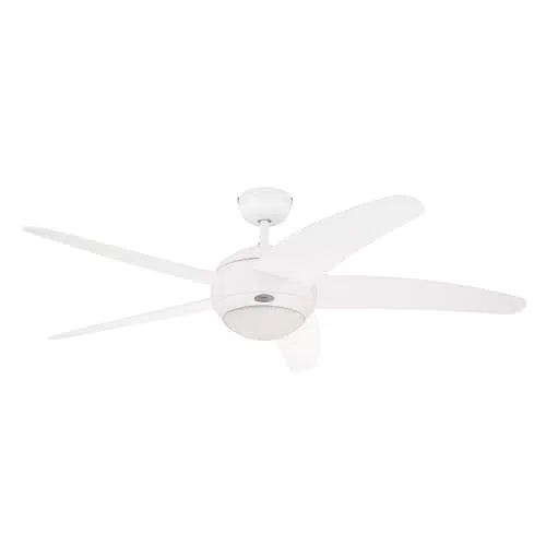 Ventilador de Techo Westinghouse Lighting Bendan con Aspas Blancas