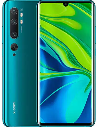 Smartphone Xiaomi Mi Note 10 con Display AMOLED FHD+ Curvo 3D, 128GB de Almacenamiento y 6GB de RAM, Cámara Trasera Penta de 108MP, Cámara Frontal de 32MP, Dual-SIM, Android 9