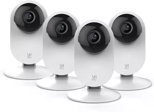 YI Pro Cámara de Vigilancia 2K WiFi con Detector de Movimiento y Visión Nocturna