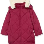 Amazon Essentials Abrigo Acolchado Largo Corte Cocoon para Niña