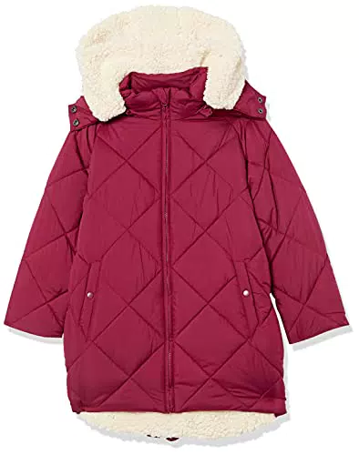 Amazon Essentials Abrigo Acolchado Largo Corte Cocoon para Niña