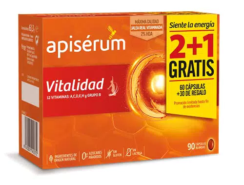 APISERUM Jalea Real con Vitamina C - Multivitamínico para el sistema inmunitario