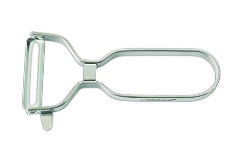 Pelador Profesional Arcos 130mm en Acero Inoxidable Cromado - Utensilio de Cocina para Pelar Frutas y Verduras