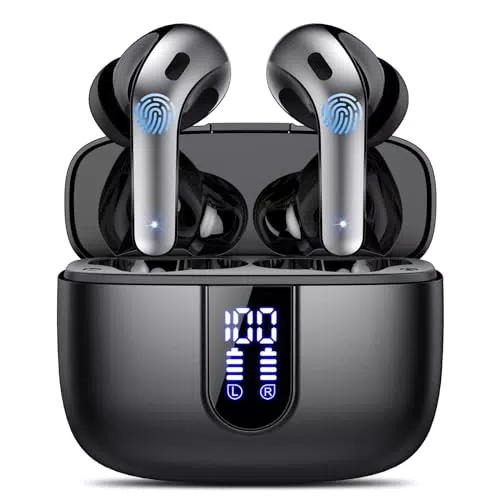 Auriculares Bluetooth 5.3 con Reducción de Ruido ENC y Carga Rápida USB-C