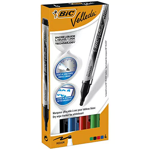 BIC Velleda Pocket Rotuladores de Pizarra Punta Ancha