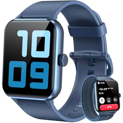 Blackview Smartwatch para Hombre y Mujer con Llamadas, Pulsómetro y 100 Modos Deportivos
