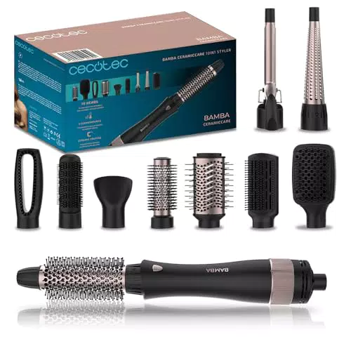 Cecotec Cepillo de Aire 10 en 1 Bamba CeramicCare Styler 1000 W con Cerámica