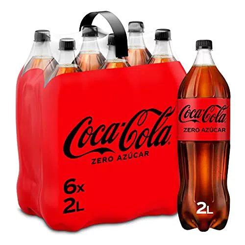 Coca-Cola Zero Azúcar - Refresco sin calorías y sin azúcar en pack de 6