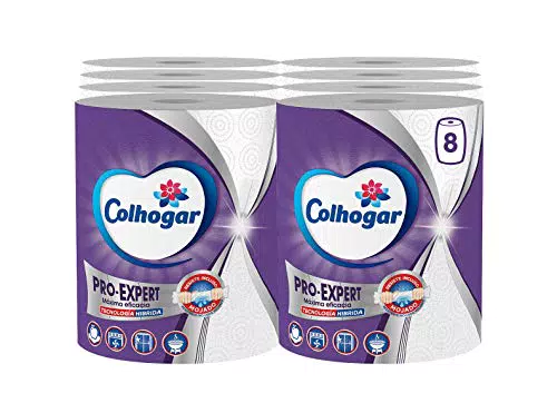 Colhogar Pro-Expert Papel de Cocina Muy Resistente - Rollos Extra Grandes