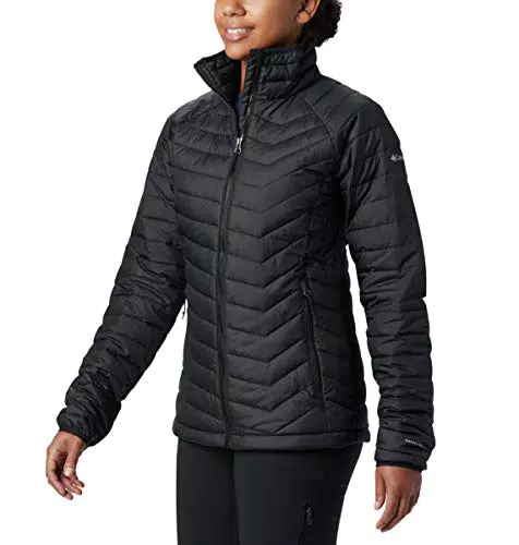 Columbia Powder Lite Jacket Chaqueta, Black, XS Mujer