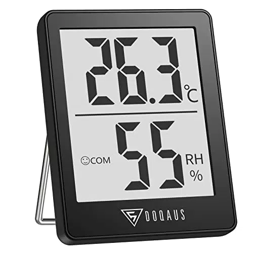 DOQAUS Termómetro Higrómetro Digital, Medidor de Temperatura y Humedad