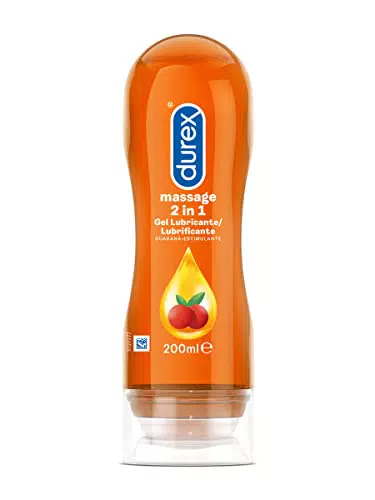 Durex Gel Lubricante 2 en 1 Estimulante y de Masaje con Guaraná - 200 ml