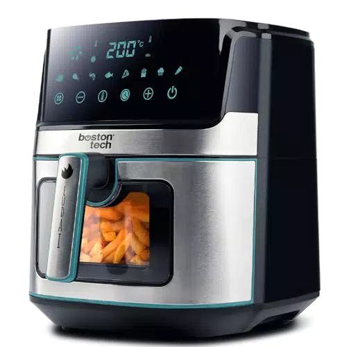 Eudai Freidora de Aire 6.5L sin Aceite, 8 Programas, Pantalla LED, 1700W
