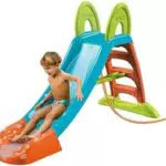 FEBER Tobogán Slide Plus con Agua y Escaleras Antideslizantes para Niños 2-7 Años