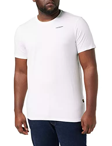 G-STAR RAW Camiseta Slim Base Para Hombre, Beige, XS