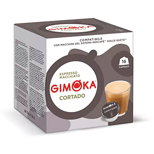 Gimoka Cápsulas de café compatibles con máquinas Nescafé Dolce Gusto® Cortado