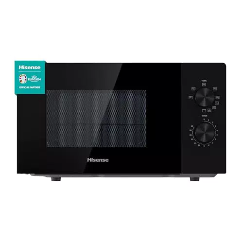 Hisense H20MOBP1G - Microondas con Grill, 20 L, 700 W, 5 Niveles, Temporizador 30 Min