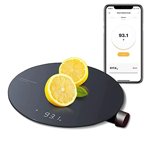 HOTO Báscula de Cocina Inteligente Digital con Sensor de Alta Precisión