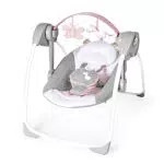 Ingenuity Columpio Compacto Plegable Flora el Unicornio con 6 Velocidades y Melodías