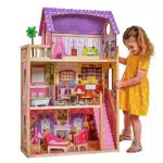 KidKraft Casa de muñecas de madera Kayla con muebles y accesorios incluidos