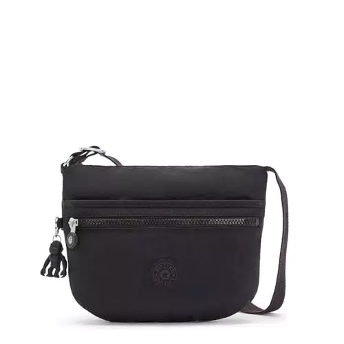 Kipling Arto S, Bolso Bandolera para Mujer, Black Noir