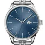 Lacoste Reloj Analógico de Cuarzo para Hombre con Correa de Acero Inoxidable