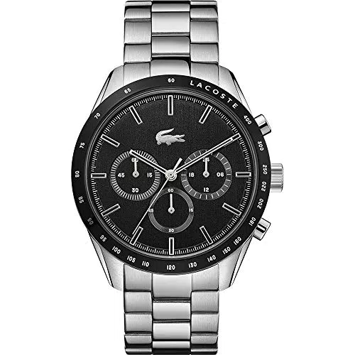 Lacoste Reloj Cronógrafo de Cuarzo para hombre Colleción BOSTON con Correa en Acero Inoxidable o cuero