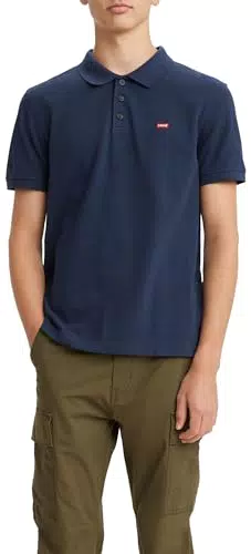 Levi's Housemark Polo Camiseta Hombre, Mineral Black