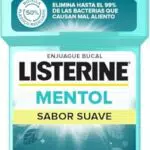 Listerine Enjuague Bucal, Mentol Sabor Suave, Sin Alcohol