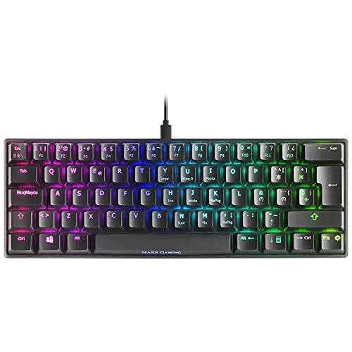 Mars Gaming MKMINIBRES - Teclado Mecánico Ultra-Compacto con RGB Chroma