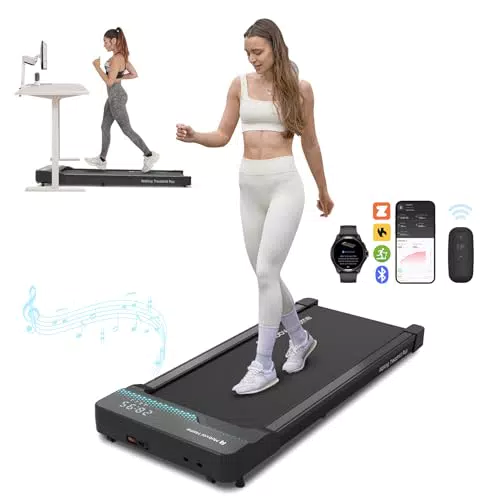 Mobvoi Cinta de Correr Compacta 2 en 1 para Oficina en Casa - Control Remoto