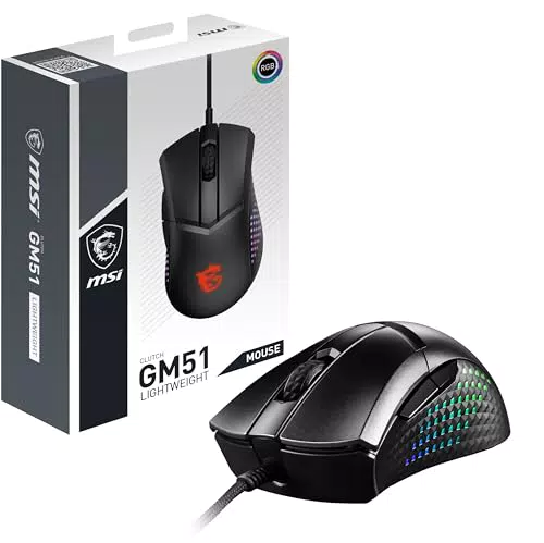 MSI Clutch GM51 Ratón Gaming Cableado con Alta Capacidad de Respuesta para FPS
