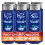 NaturVital Champú Anticaída para Pelo Graso, Sin Parabenos ni Siliconas