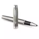 PARKER Bolígrafo Rollerball IM Acero Inoxidable Punta Fina con Recarga