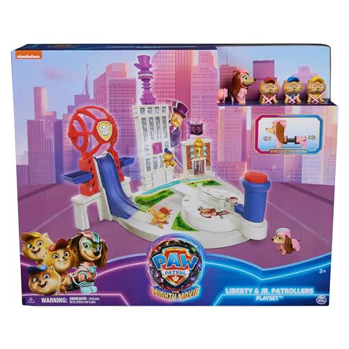 Paw Patrol: Juguete Mighty Liberty con Torre de Juego y Catapulta para Niños