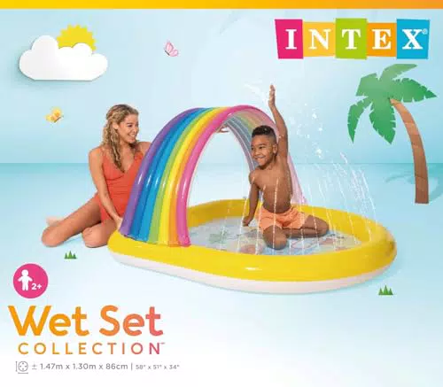 Intex Piscina Infantil con Toldo y Aspersor