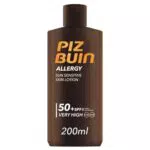 PIZ BUIN Loción Solar FPS 50 para Pieles Sensibles, Protección UVA/UVB