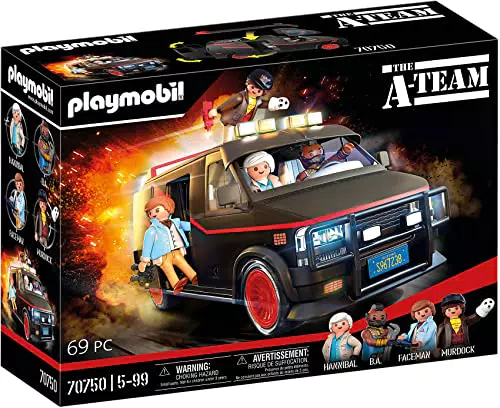 Playmobil Furgoneta del Equipo A - Diseño icónico para coleccionistas y niños