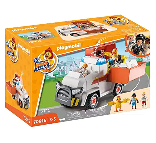PLAYMOBIL 70915 Duck on Call Vehículo de Emergencia de la Policía