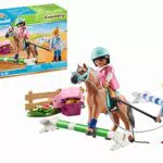 PLAYMOBIL Clase de Equitación con Instructor - Juguete para Niños de 4 Años