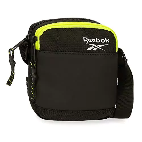 Reebok Hamilton Bandolera Grande Negro 17x22x8 cms Poliéster