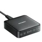 Rocoren Cargador USB C GAN 150W, Estación de Carga 6 Puertos PD3.0 QC4.0