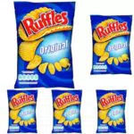 Ruffles Patatas Fritas Originales con Sal - Paquete de 5 unidades